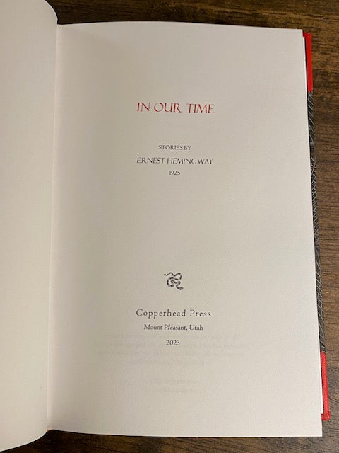 In Our Time (Lettered Edition)