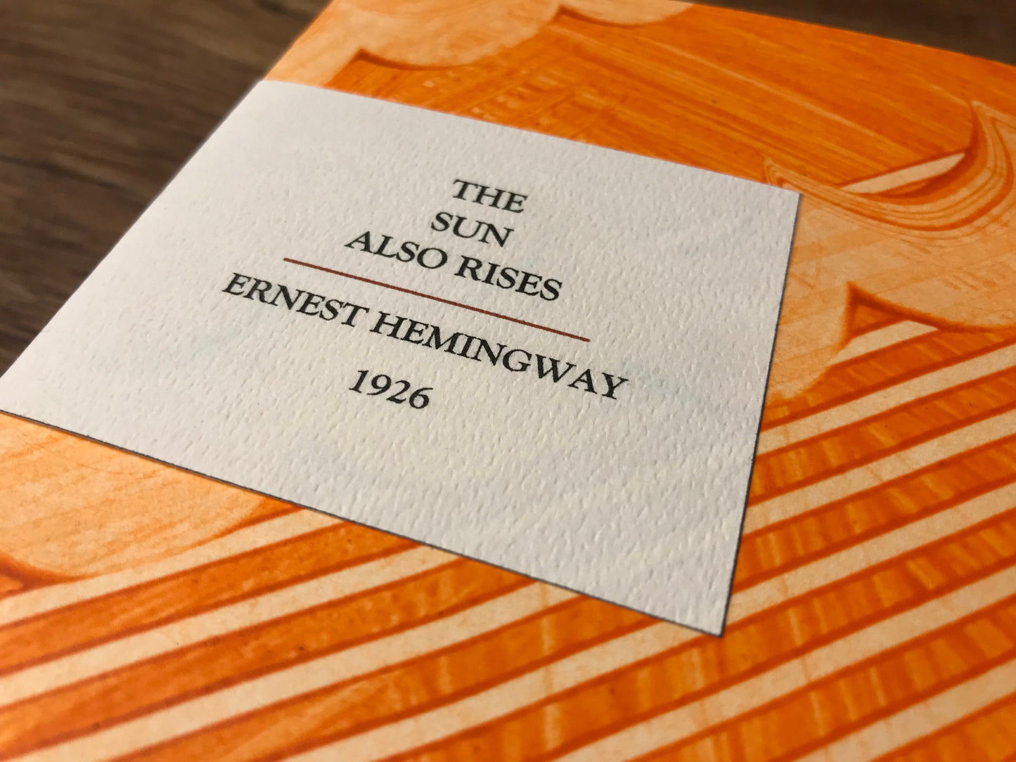 The Sun Also Rises (Paste Paper)