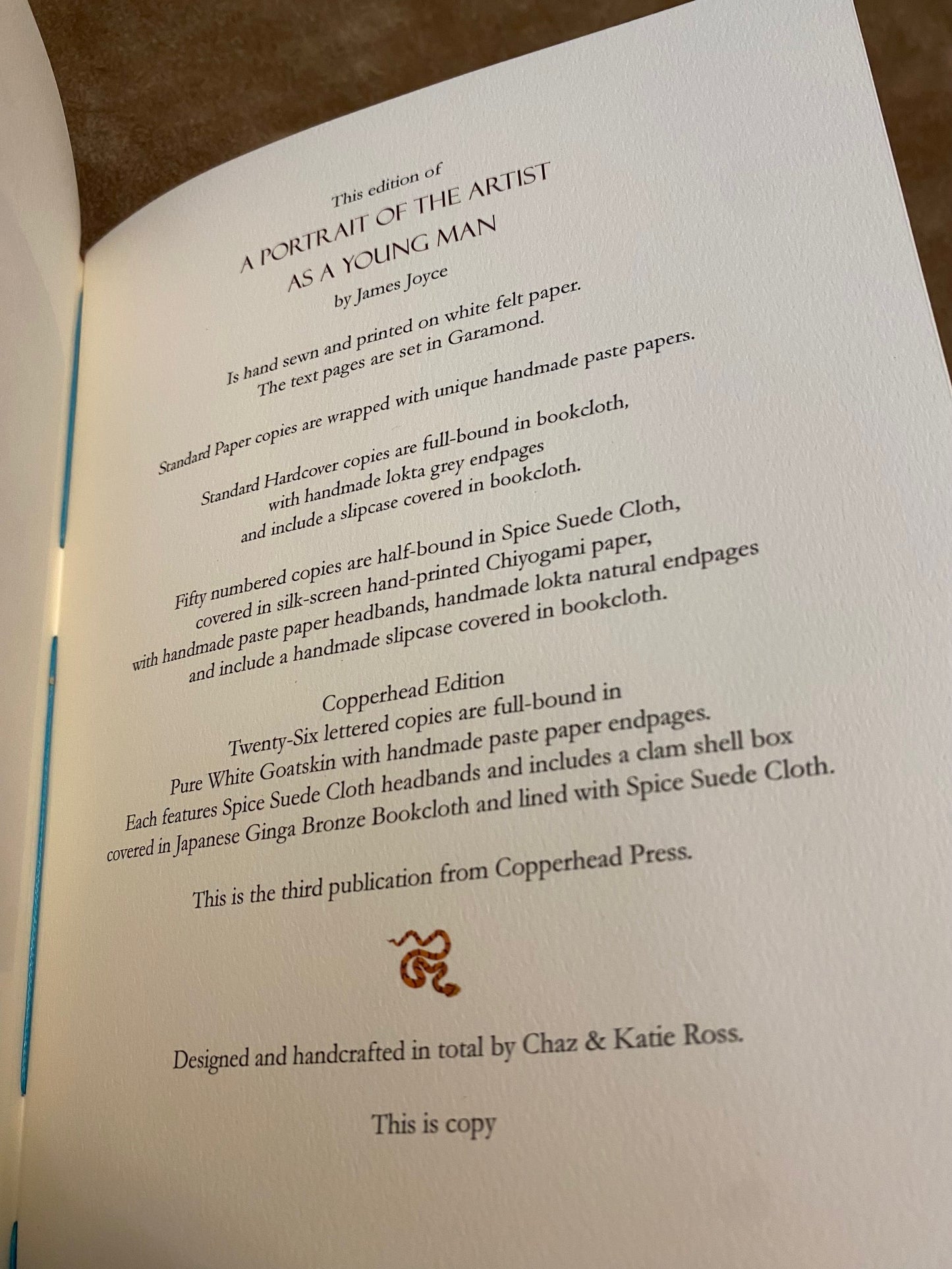 A Portrait of the Artist as a Young Man (Numbered Edition)