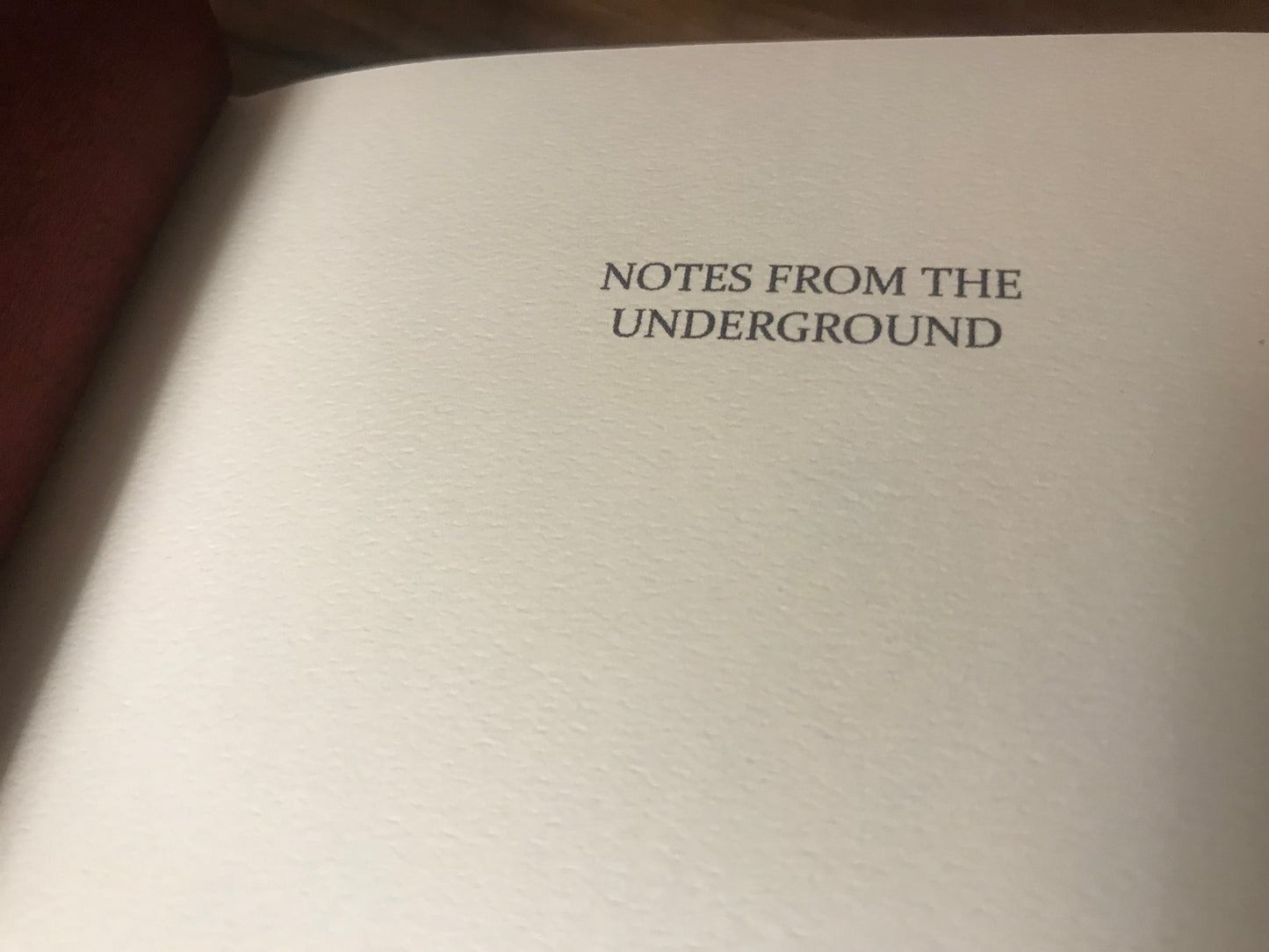 Notes from the Underground by Fyodor Dostoevsky