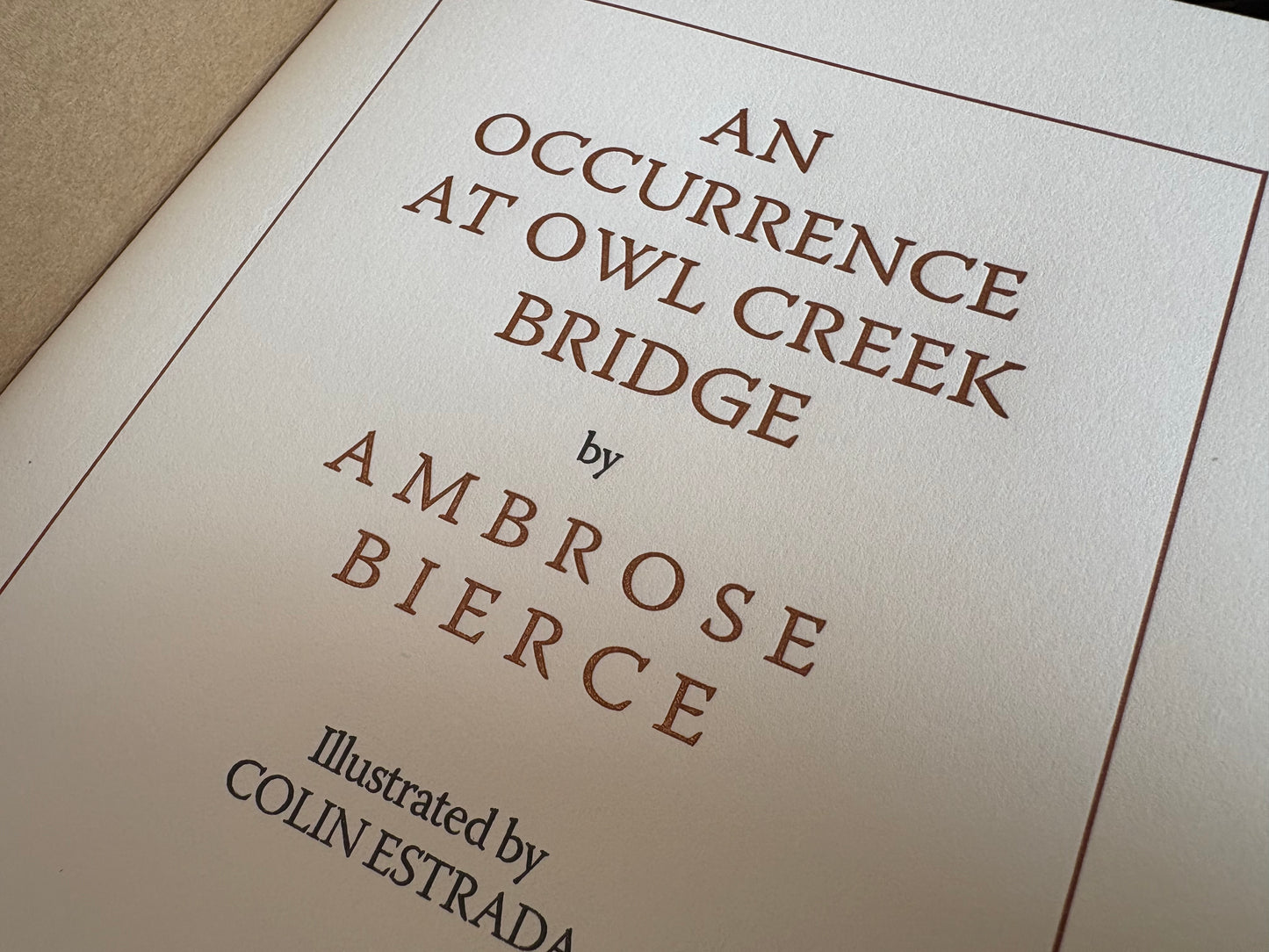 An Occurrence at Owl Creek Bridge by Ambrose Bierce
